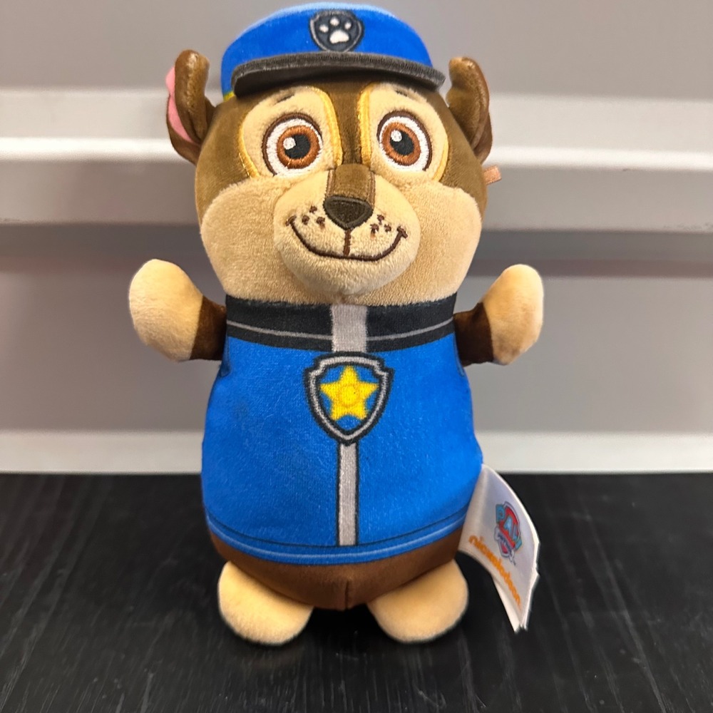 Paw Patrol Chase‎ Plush Nickelodeon Stuffed Animal Toy Pup Police Dog 8"